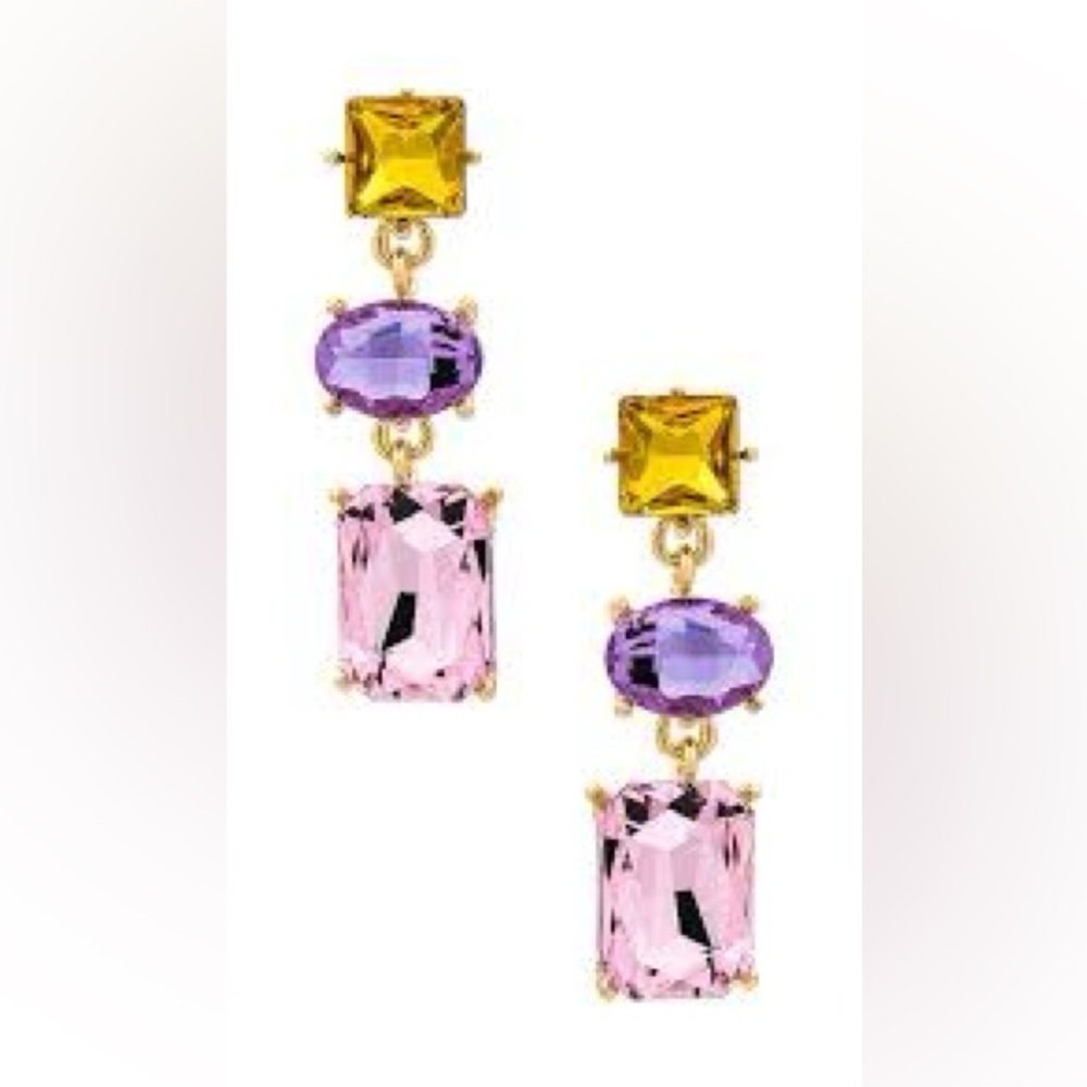 NWT Petite Moments Allie Earrings – Gold Plated with Crystals ✨